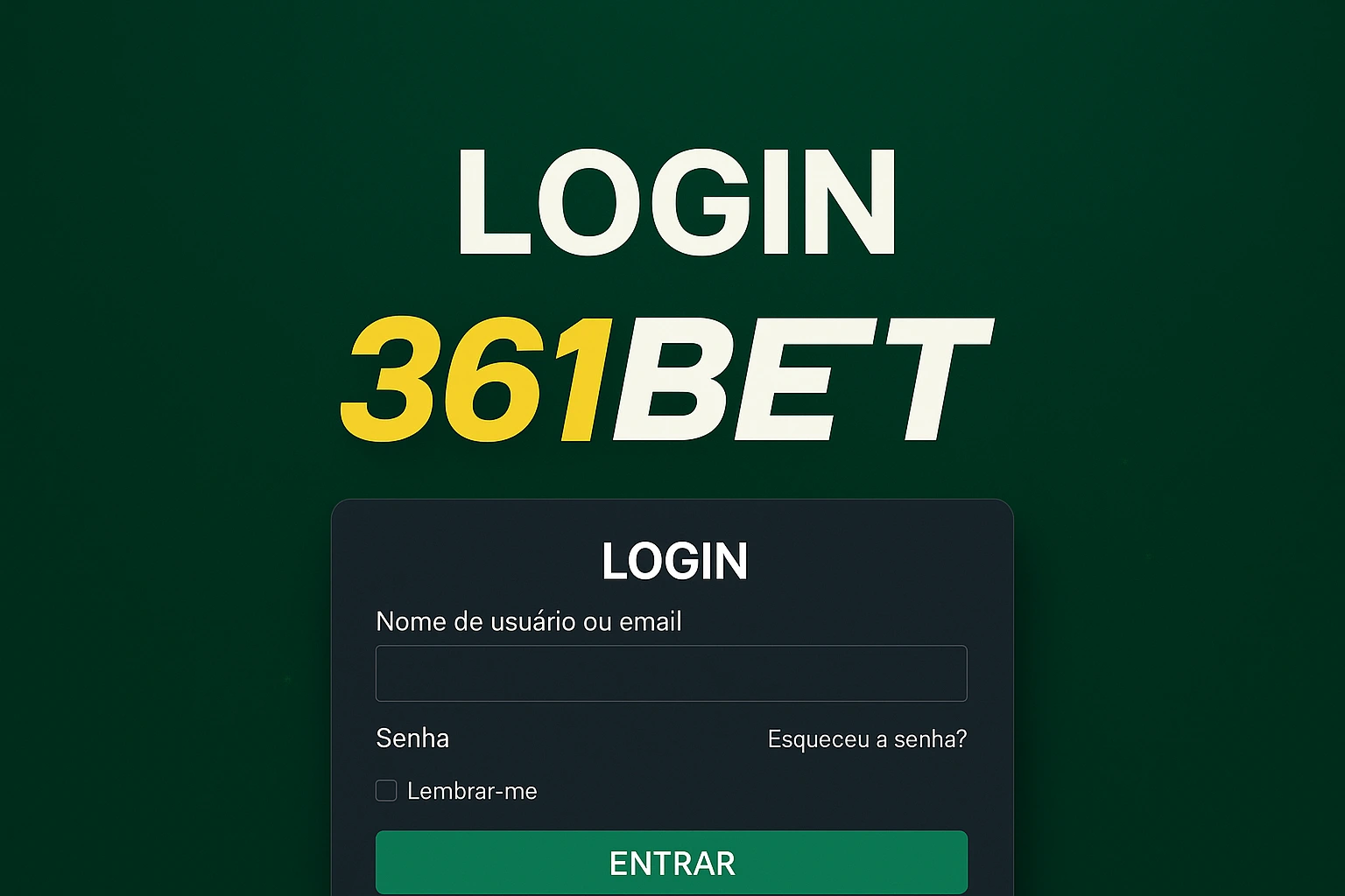 Não Perca tempo, o rRgistro na site 361BET
